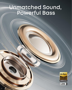 Directional acoustics keep sound focused toward the ear with minimal leakage.