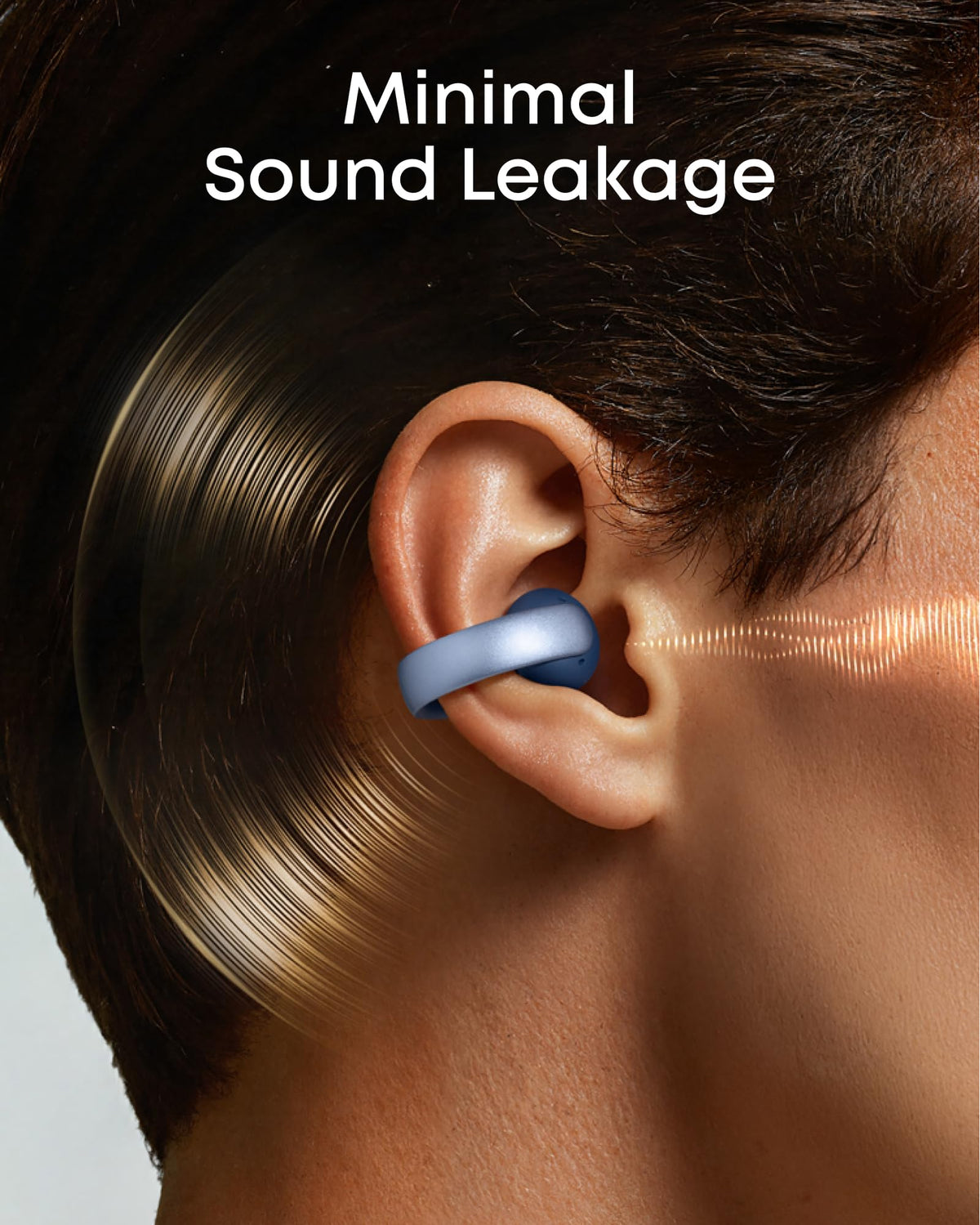 Soundcore AeroClip private sound minimizes leakage for focused listening.