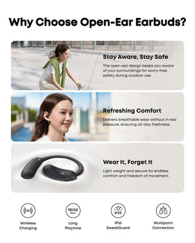 Soundcore AeroFit 2 AI Clear Calls reduce background noise.
