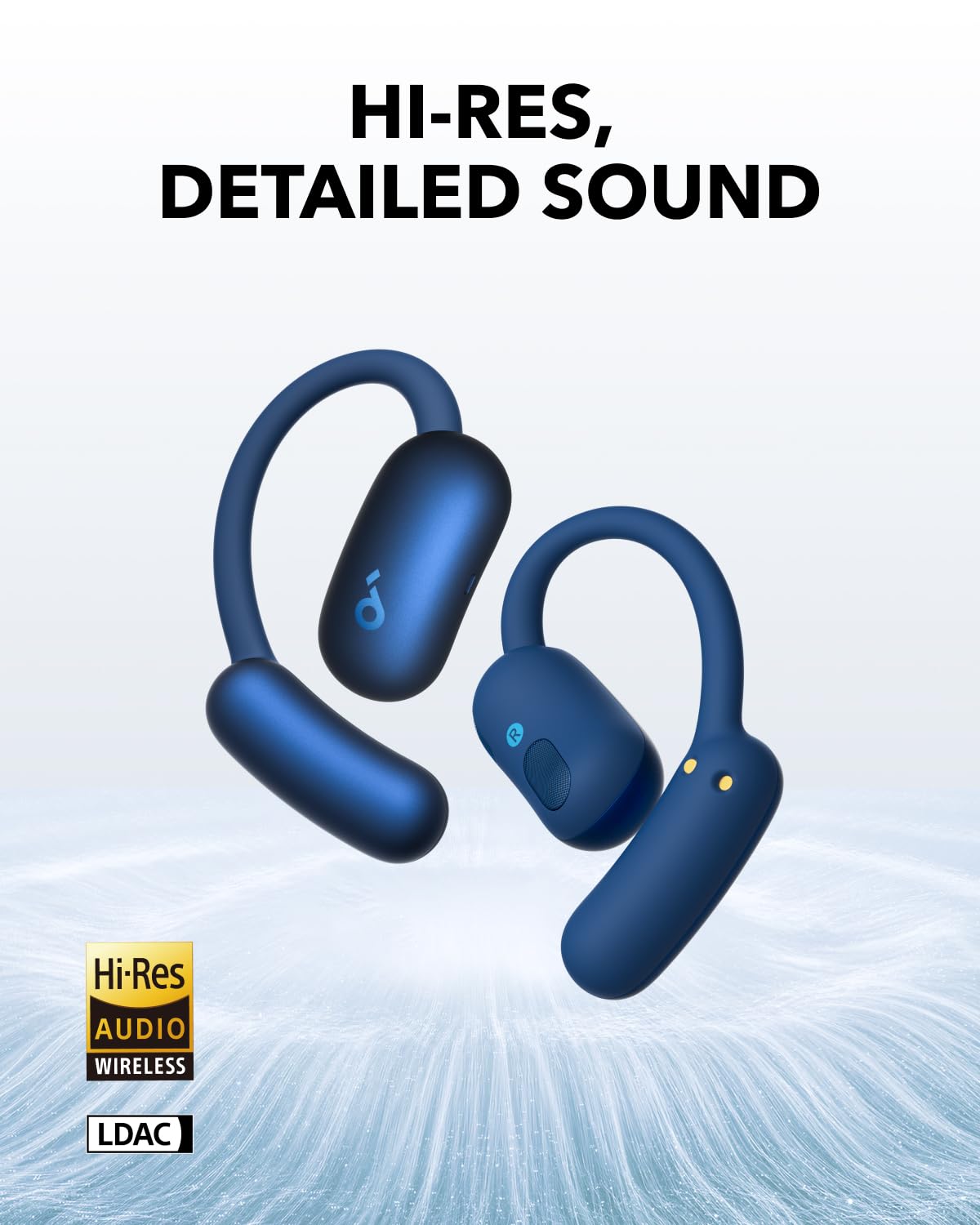 Soundcore AeroFit 2 with AI-enabled mics for clear calls in busy environments.
