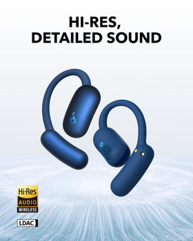 Soundcore AeroFit 2 with AI-enabled mics for clear calls in busy environments.