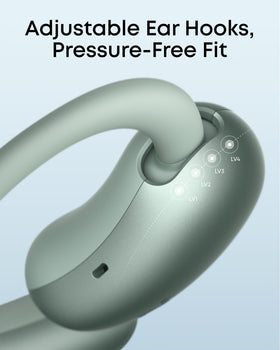 Soundcore AeroFit 2 directional audio focuses sound toward the ear with minimal leakage.