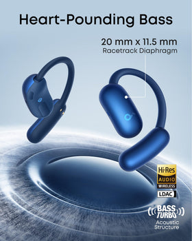 Soundcore AeroFit 2 Hi-Res capable audio via LDAC and Bluetooth 5.4.