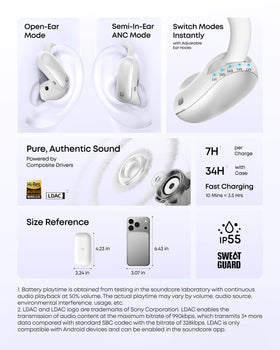 Soundcore AeroFit 2 Pro easy drop-in charging case design.