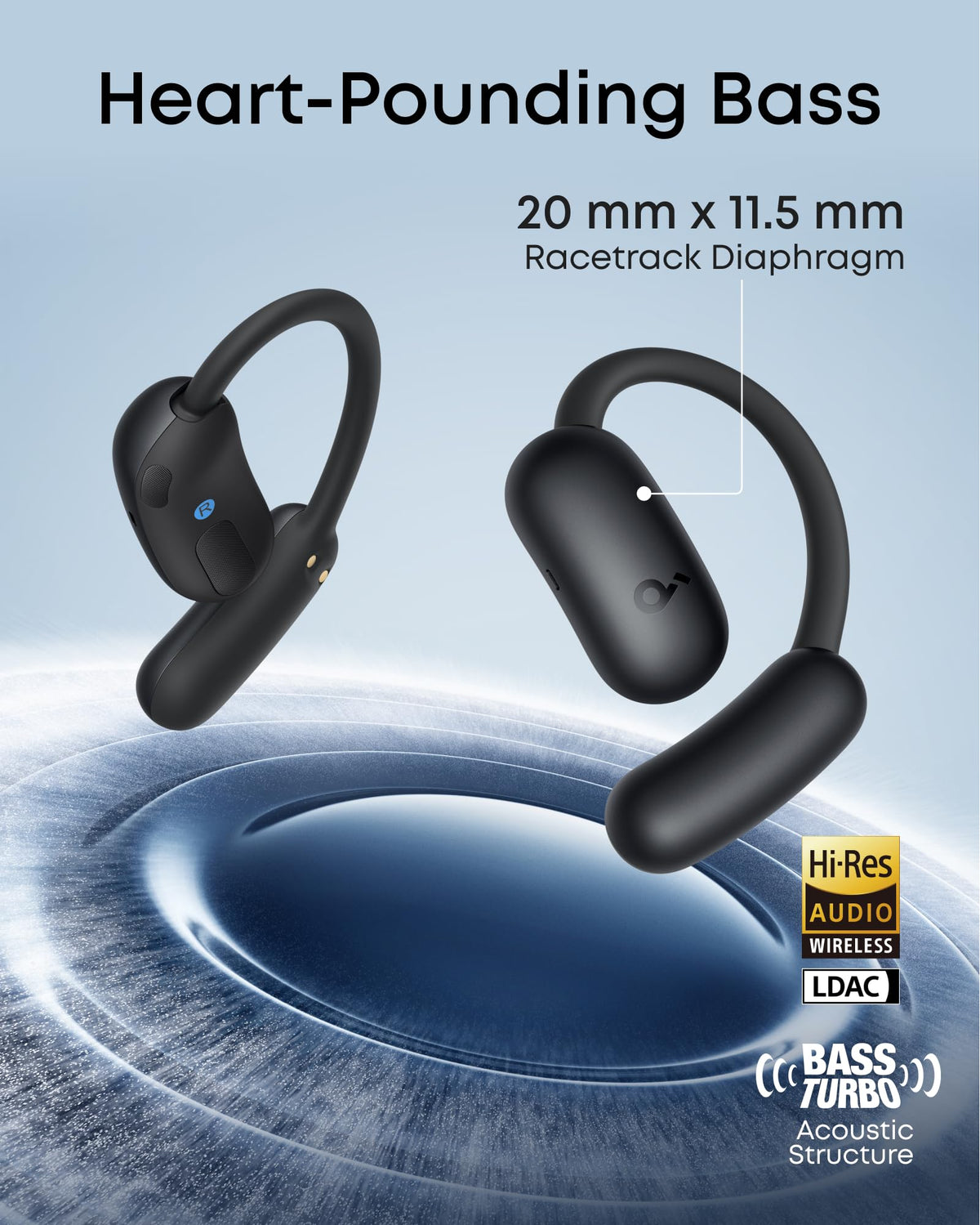 Soundcore AeroFit 2 real-time translation supports 100 languages on the go.