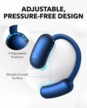 Soundcore AeroFit 2 delivering rich bass and crisp mids for immersive audio.