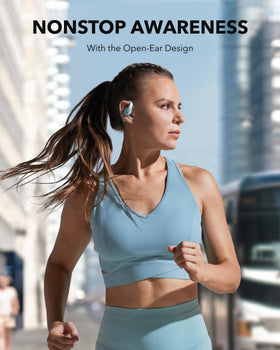 Soundcore AeroFit Pro Bluetooth 5.3 for stable wireless connections.