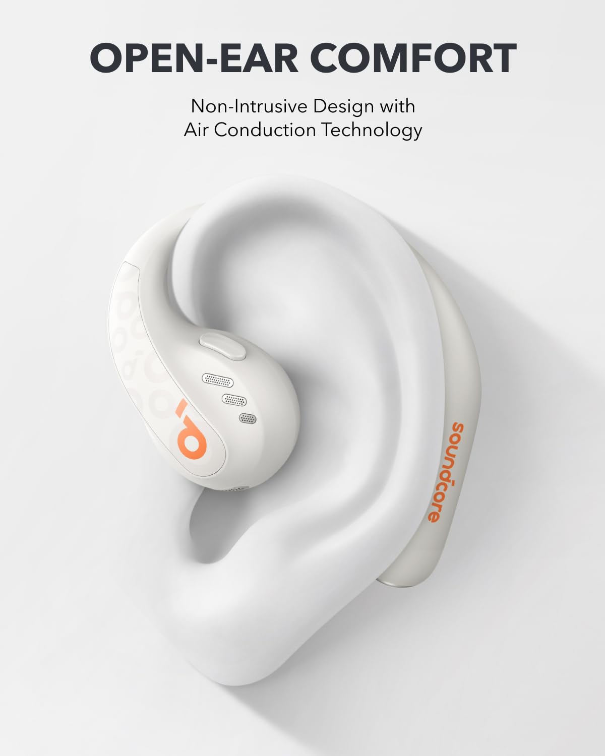 Soundcore AeroFit Pro worn by runner showing situational awareness and comfort