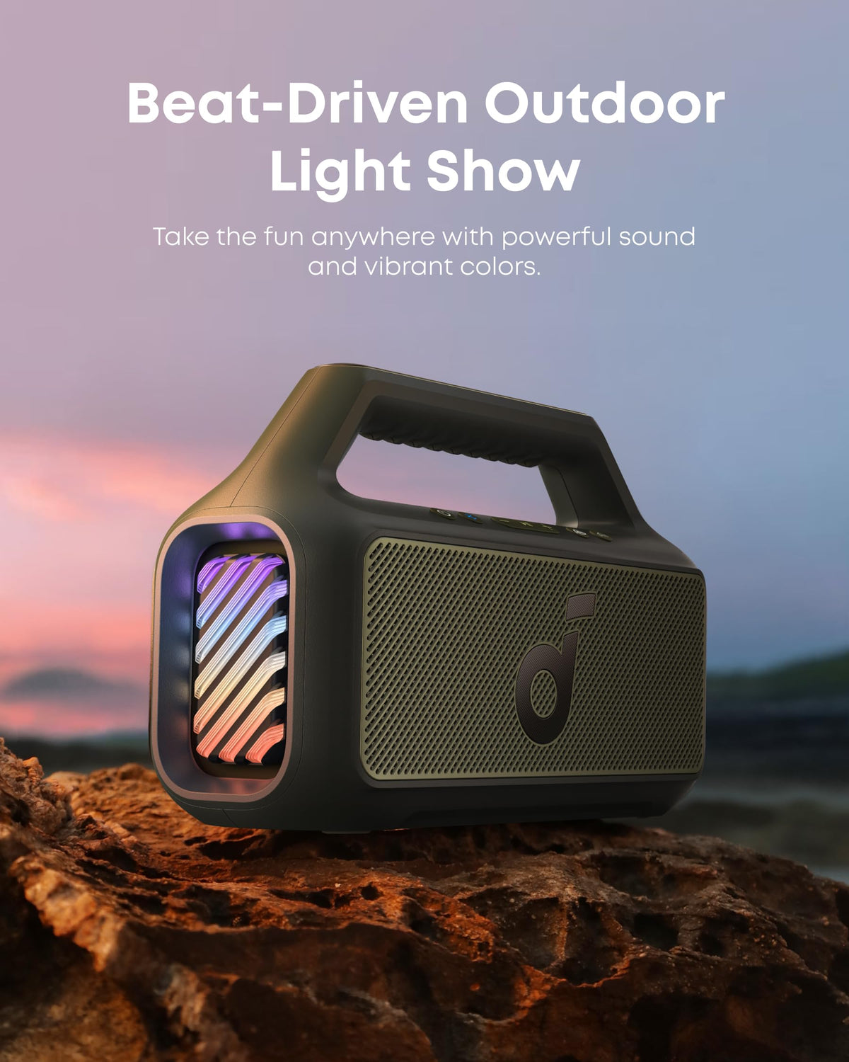 Soundcore Boom 2 delivers up to 24 hours of playtime.