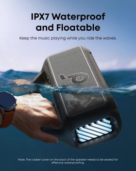 Floatable Boom 2 letting you keep listening near water.