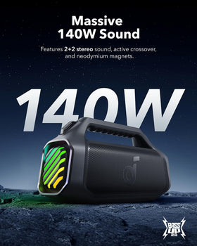 BassUp 2.0 boost enhances overall output on the Boom 2 Plus
