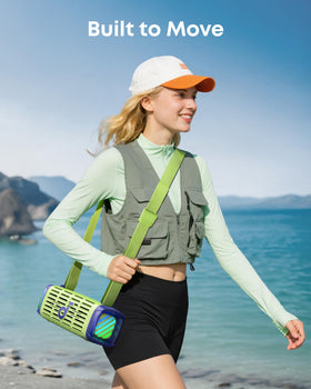 Soundcore Boom 3i offers 16 hours of playback for all-day adventures.