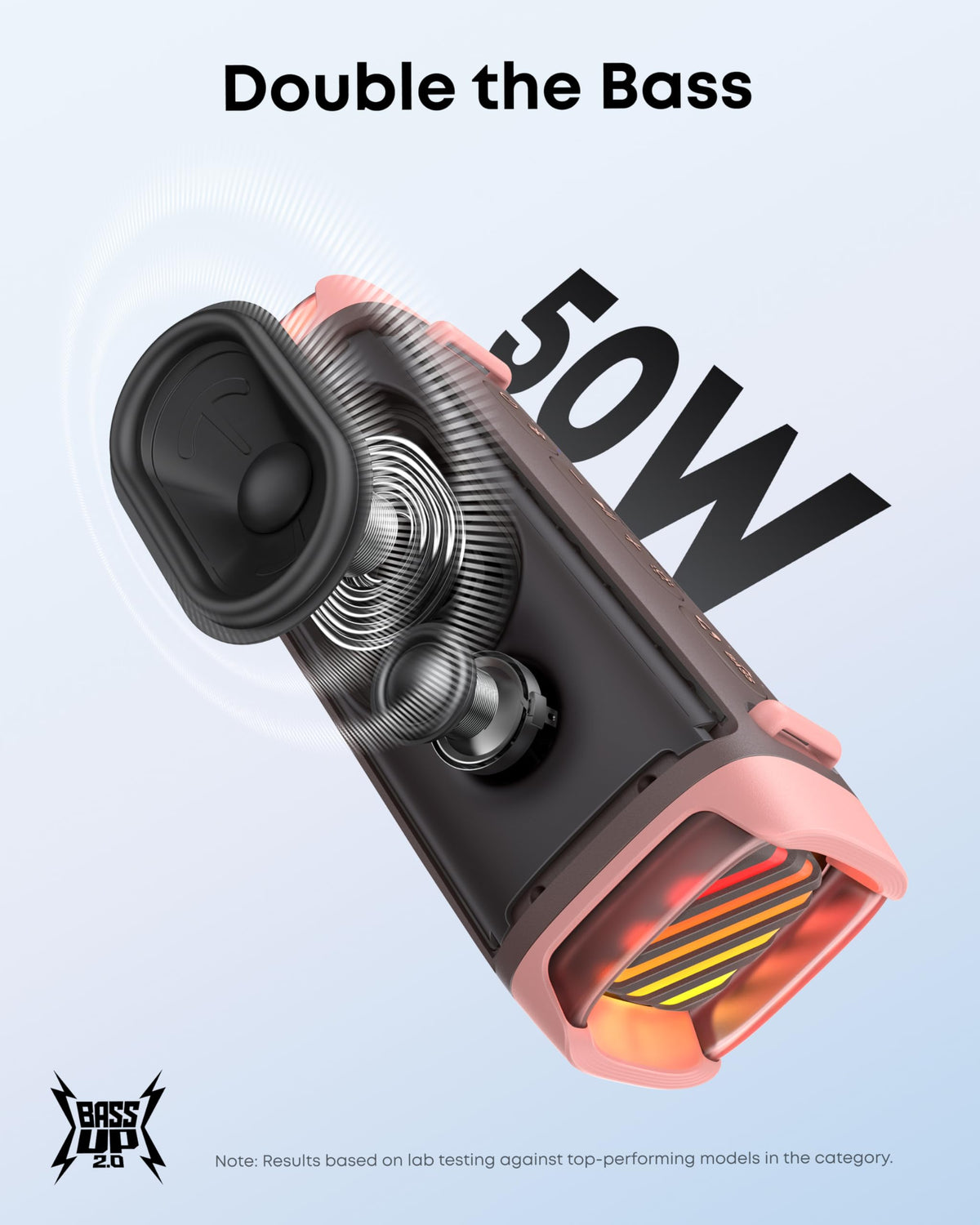 Soundcore Boom 3i compact size fits backpacks and kayaks.