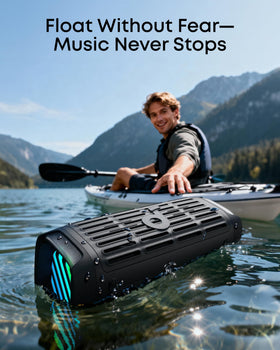 Soundcore Boom 3i demonstrates IP68 protection against elements during outdoor use