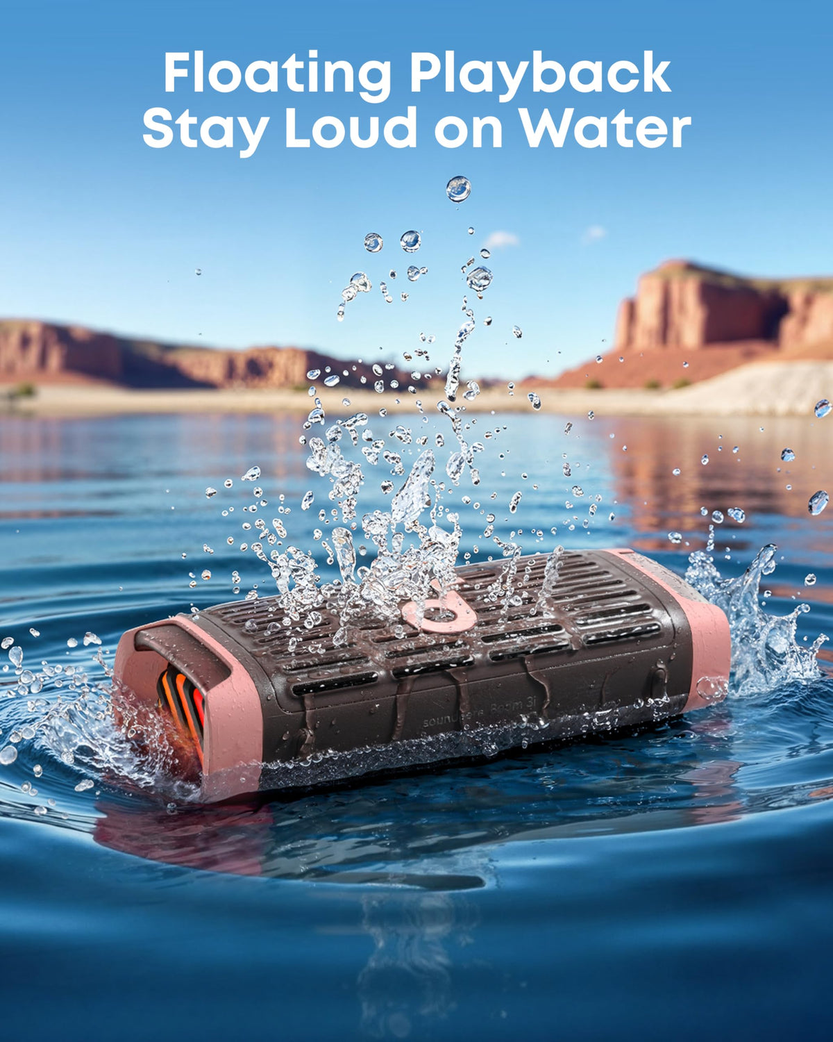 Soundcore Boom 3i saltwater-resistant build survives beach and boat trips.