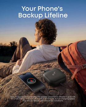 Soundcore Boom Go 3i emergency charging keeps devices powered on outdoor trips