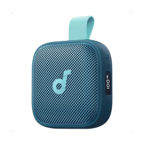 Soundcore Boom Go 3i compact front view delivering 15W of powerful sound on the go.