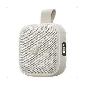Soundcore Boom Go 3i front view, compact portable design for on-the-go listening.