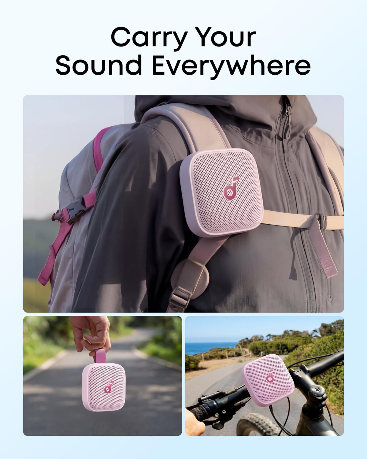 Soundcore Boom Go 3i IP68 rugged waterproof and dustproof design.