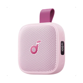 Soundcore Boom Go 3i palm-size speaker with 15W punchy bass for outdoor listening.