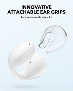Soundcore C30i attachable ear grips keep headphones securely in place during workouts