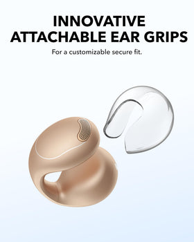 Soundcore C40i worn by runner demonstrating stable open-ear fit