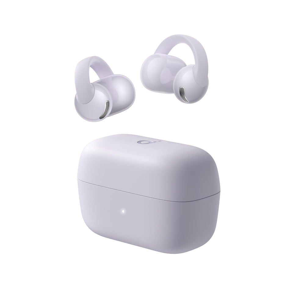 Soundcore C50i front view showing clip-on fit and comfortable design benefits