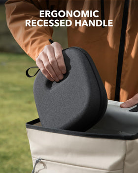 soundcore detachable tray removed showing flexible organization and safe storage