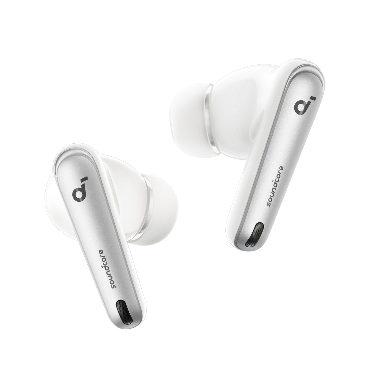 Soundcore Liberty 4 NC battery life graphic up to 50 hours with case.