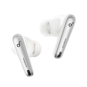 Soundcore Liberty 4 NC battery life graphic up to 50 hours with case.
