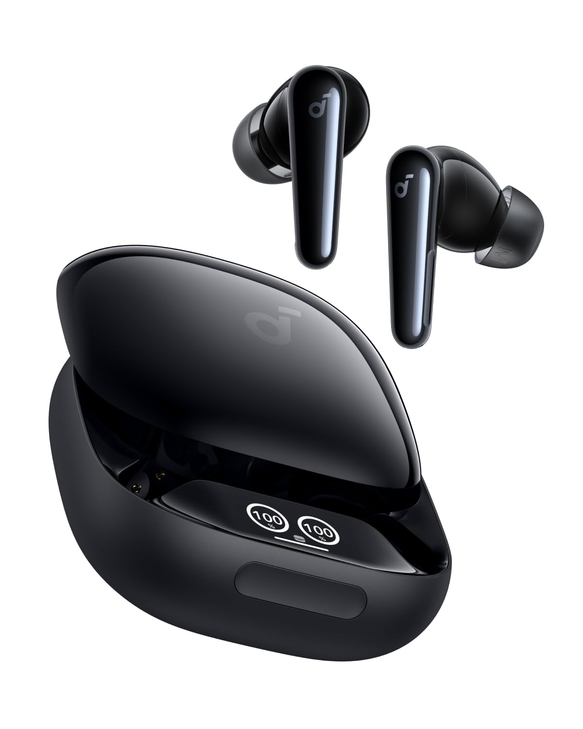Soundcore Liberty 4 Pro case charging powers earbuds on the go for longer listening.