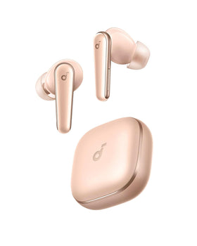Soundcore Liberty 5 earbuds close-up with refined drivers and enhanced noise cancellation.