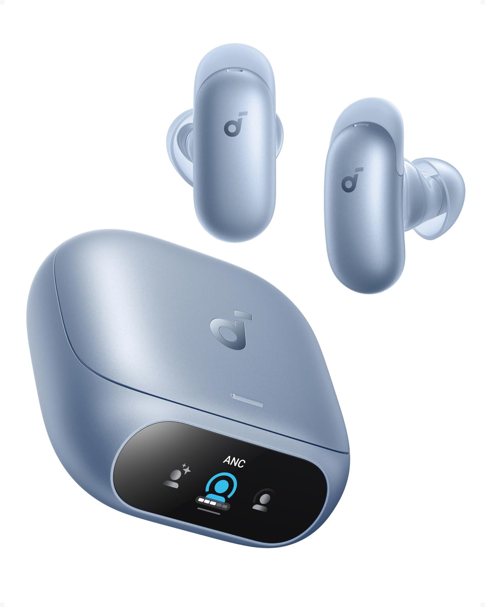 Soundcore Liberty 5 Pro case open with earbuds ready for quick pairing.