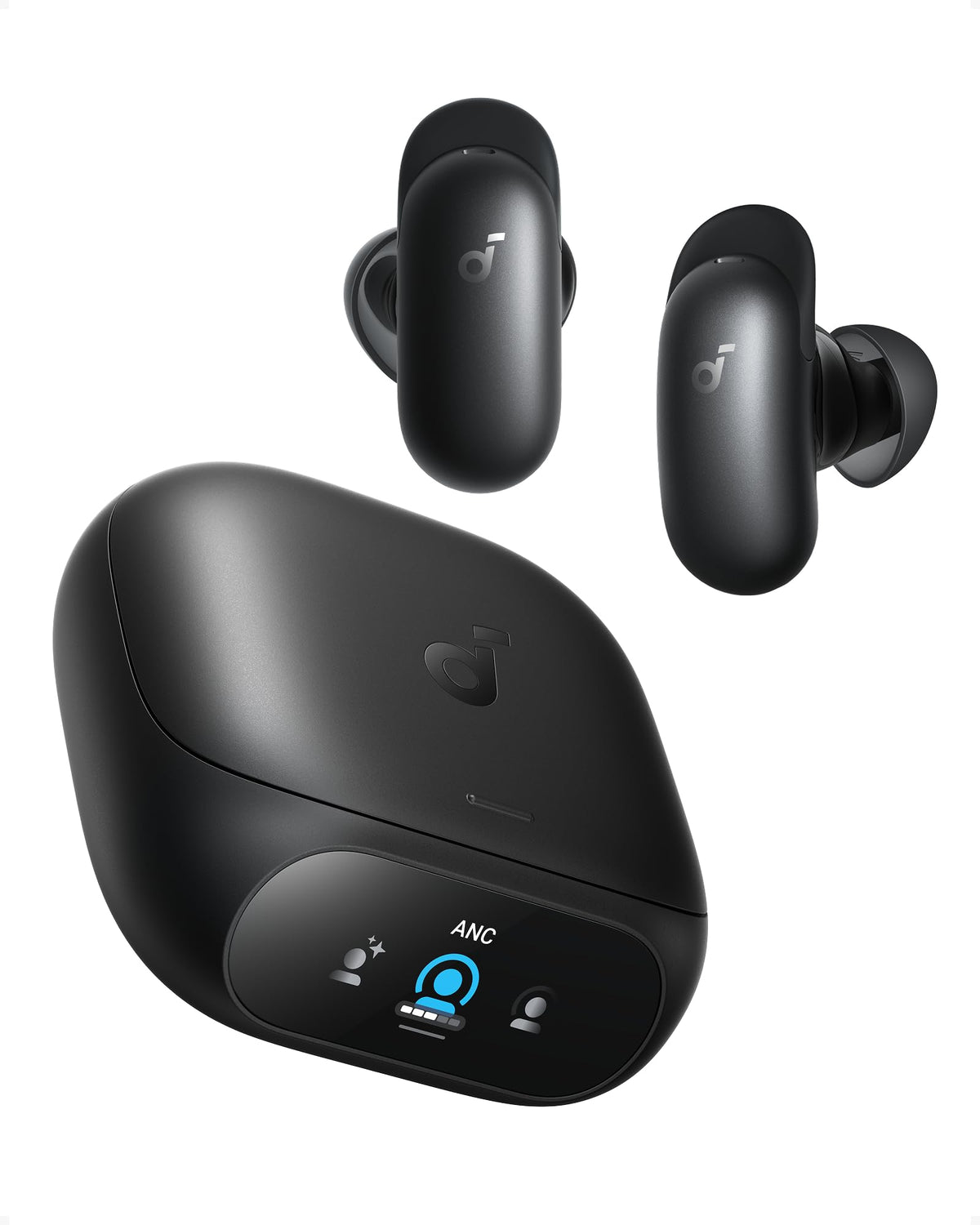Soundcore Liberty 5 Pro earbuds in case for on-the-go charging and calls