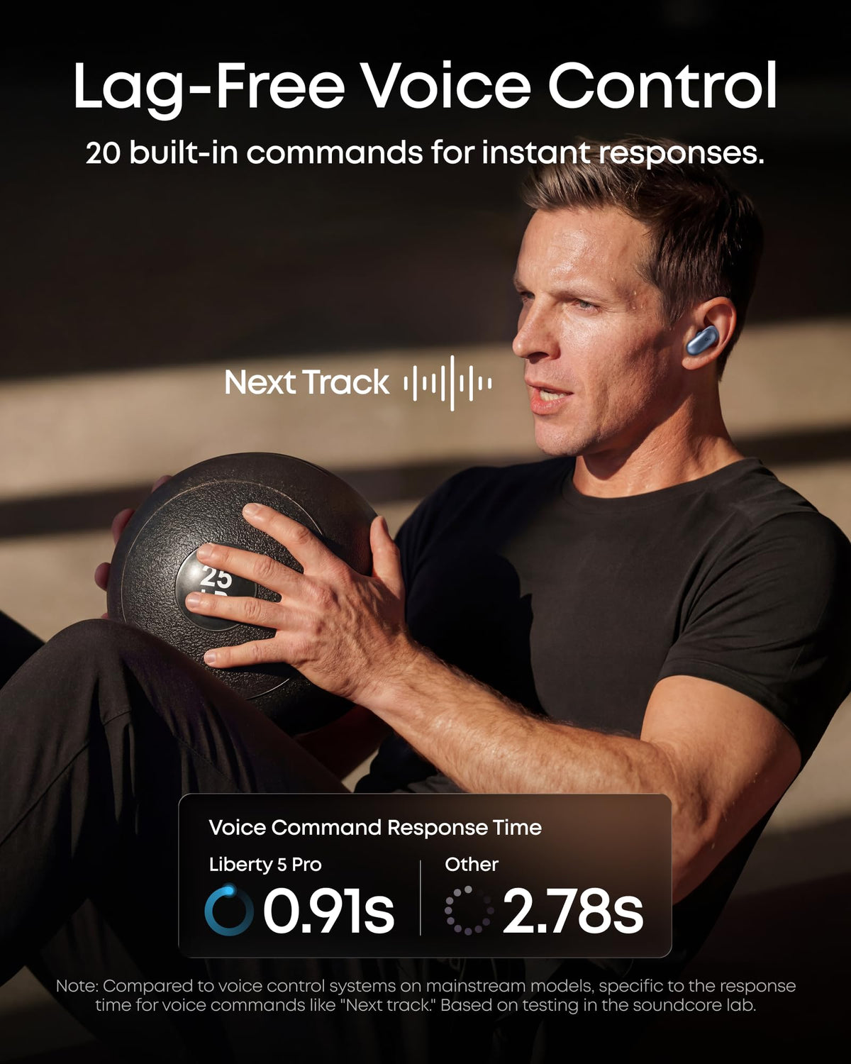 Soundcore Liberty 5 Pro HearID EQ customization on screen.