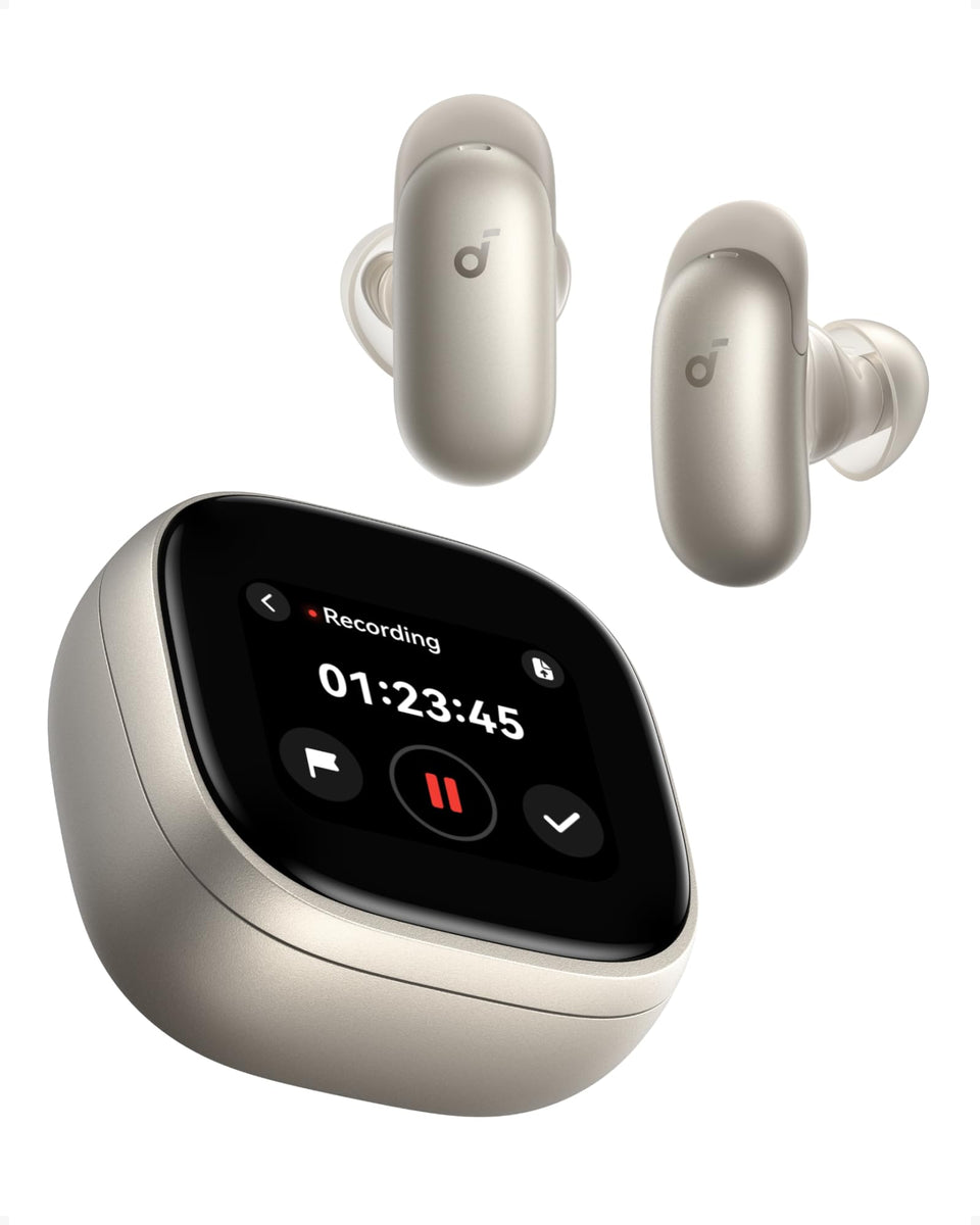 Soundcore Liberty 5 Pro Max earbuds in case for on-the-go listening