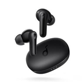 Soundcore Life P2 Mini front packaging showcasing compact earbuds and case for portability