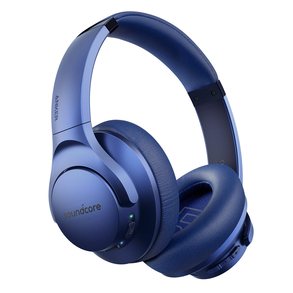 Soundcore Life Q20 front-angled view showing comfortable over-ear design.