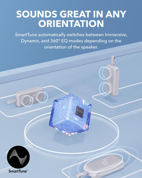 Soundcore Motion 300 eq-modes, auto-adjusts for immersive, dynamic, or 360° sound
