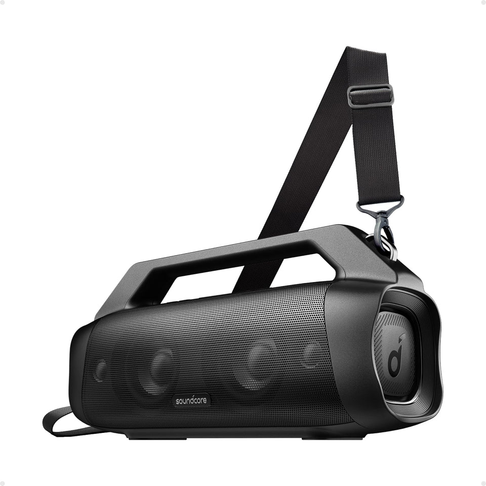 Soundcore Motion Boom Plus delivers 80W outdoor sound for gatherings and adventures.