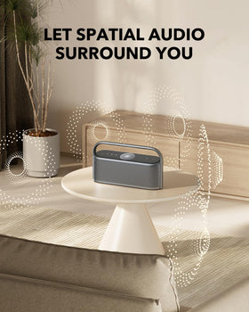 Soundcore Motion X600 delivers 50W sound for bright, room-filling audio.