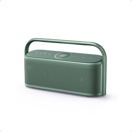 Soundcore Motion X600 front view showing compact design and powerful 50W sound.