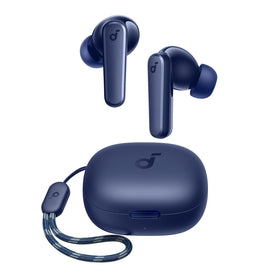 Soundcore P20i earbuds showing the 10mm driver for rich bass in use