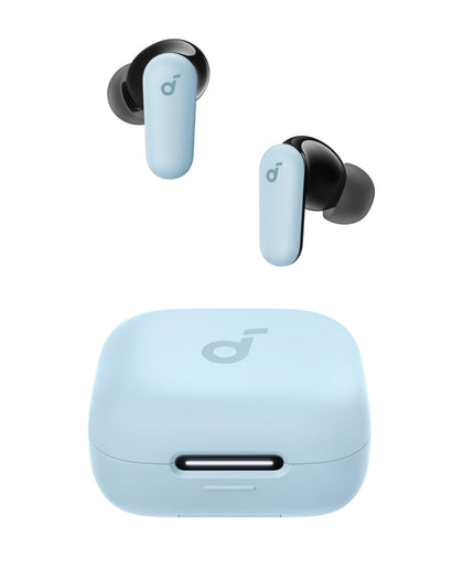 Soundcore P30i front packaging showing earbuds and benefits