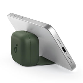 Soundcore P30i shown in hand for scale, illustrating compact portable size