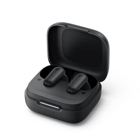 Soundcore P30i splashing water to show IP54 resistance and outdoor durability