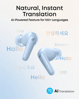 Soundcore P31i earbuds worn in ear demonstrating secure fit and comfort