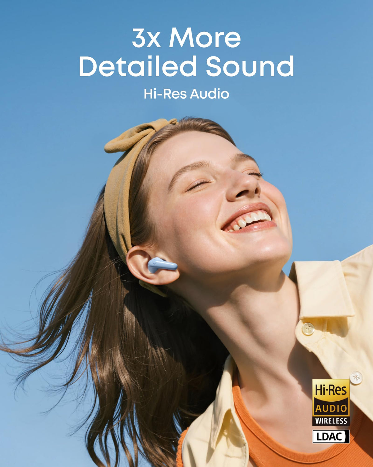 Soundcore P31i open charging case with earbuds displaying compact storage benefit