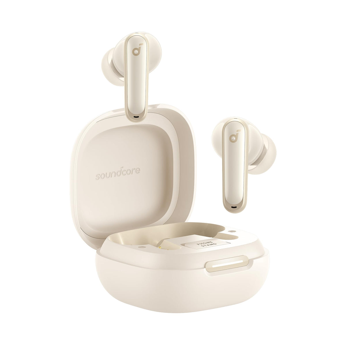 soundcore P40i lifestyle commute scene with earbuds delivering noise-free music