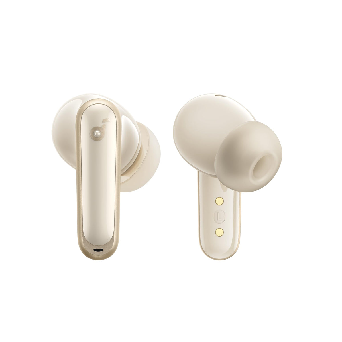 soundcore P40i next to coin size comparison showing compact portable design